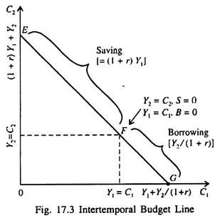 Intertemporal Choice And Budget Constraint With Diagram Consumption Function