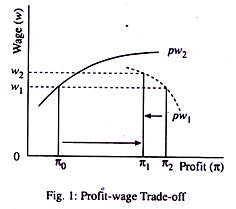 Profit-wage Trade-off